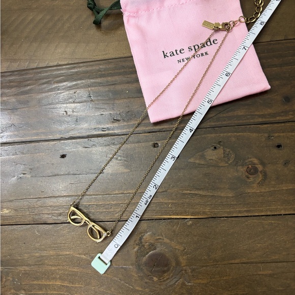 Kate Spade Gold Toned Glasses Pendant Necklace - Picture 4 of 5